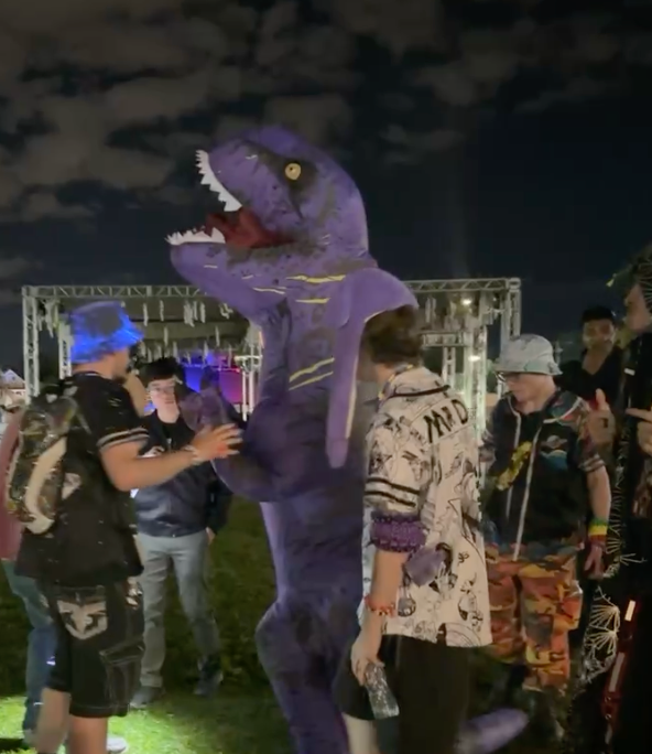 Obie's Purple Dino Suit